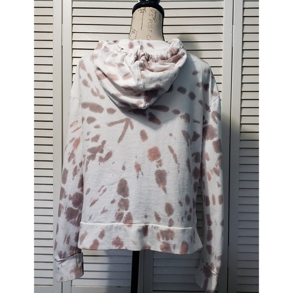 MNY Marc New York Performance Hoodie Women's Small White Pink Gray Tie Dye - Picture 4 of 8